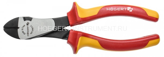 Кусачки изолированные VDE 1000V, 180 мм, Hoegert HT1P911