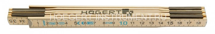 Метр складной деревянный 1м, Hoegert HT4M261-D