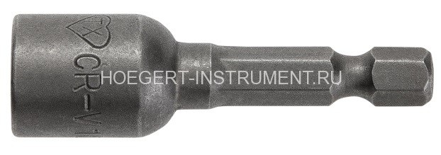 Насадка торцевая с магнитом 13 мм, 1/4", 2 шт.
