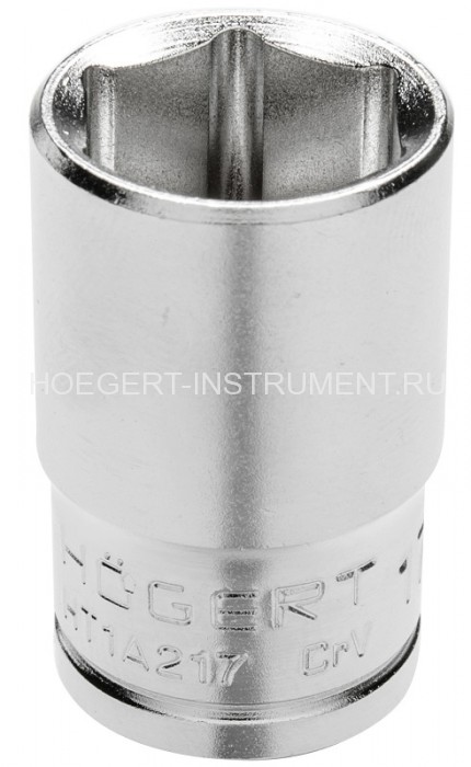 Торцевая головка шестигранная 1/2", 21 мм, DIN 3124, Hoegert HT1A221