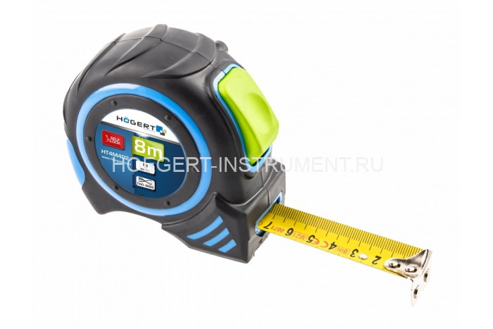 Рулетка 8м 25мм автостоп nylon нейлон с магнитом, HT4M402 Рулетка 8м 25мм автостоп nylon нейлон с магнитом, HT4M402