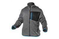 NISTER Толстовка рабочая серый меланж/синяя 3XL (58)