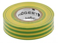 Изолента 0,13x19мм x 20м, желто-зеленая, Hoegert HT1P286