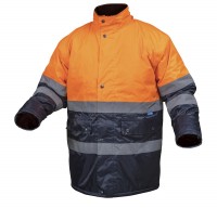 Куртка утепленная, светоотражающая, размер S (оранжевая), Hoegert HT5K237-S