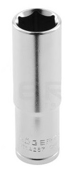 Торцевая головка шестигранная 1/2“, глубокая, CrV, 16 мм
