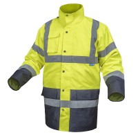 Куртка утепленная, светоотражающая 3 в 1, размер M  (желтая), Hoegert HT5K240-M