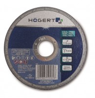 Отрезной диск по металлу 115 х 1,0 х 22,23 мм, Hoegert HT6D601