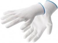 Перчатки рабочие полиуретановые, белые, размер 7 HOEGERT HT5K220