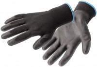 Перчатки рабочие полиуретановые, черные, размер 9 HOEGERT HT5K219