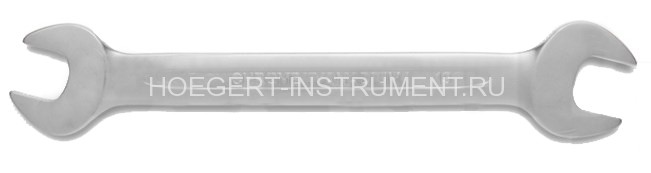 Ключ рожковый двухсторонний 6x7 мм, сталь CrV, DIN 3110, Hoegert HT1W501
