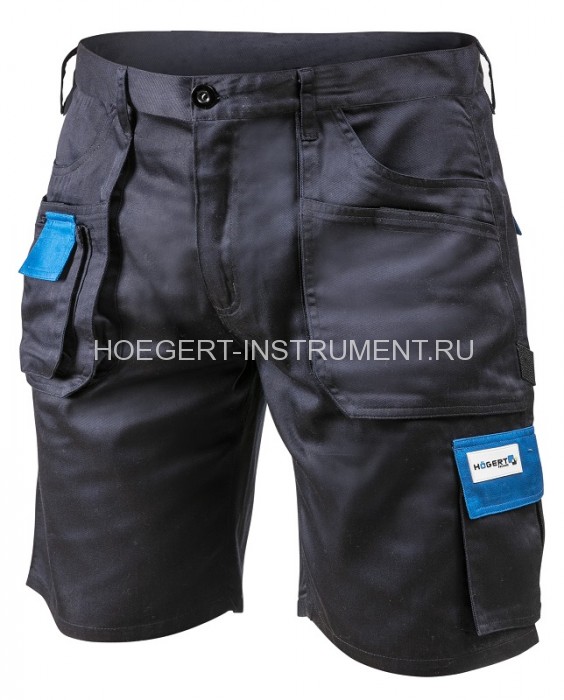 Шорты рабочие темно-синие, размер LD, Hoegert HT5K301-LD