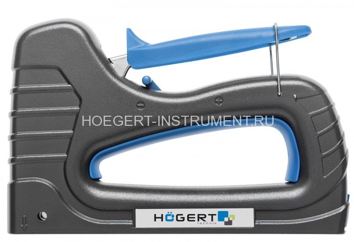 Мебельный степлер, скобы 6-16 мм, гвозди 15/16 мм, Hoegert HT2C004