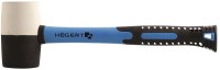 Молоток резиновый 680 г, ручка из стекловолокна, Hoegert HT3B052