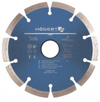 Отрезной диск алмазный 115 х 2,2 х 22,2 мм, turbo, laser welded, Hoegert HT6D741