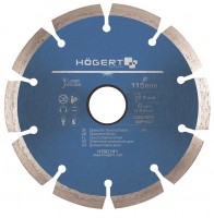 Отрезной диск алмазный 125 х 2,2 х 22,2 мм, turbo, laser welded, Hoegert HT6D742