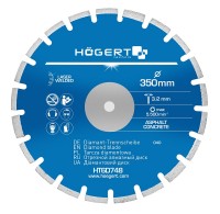 Отрезной диск алмазный по асфальту и бетону 350 х 3,2 х 25,4 мм, Hoegert HT6D748