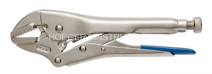 Клещи зажимные с прямыми губками, 250 мм., Hoegert HT1P382