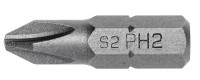 Биты PH2 25 мм, 25 мм, сталь S2, PROFI, 5 шт., Hoegert HT1S452